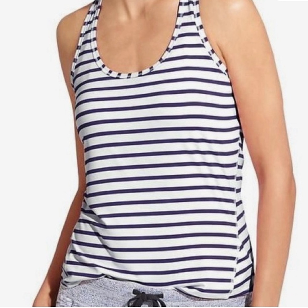 Athleta Striped Racer Back Tank